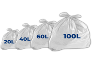 Saco de Lixo Branco Reciclado